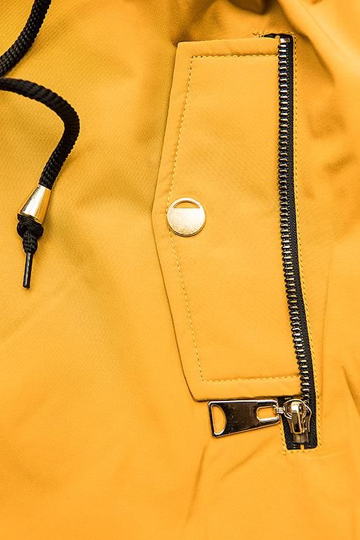 Parka reversibilă galben-albastru