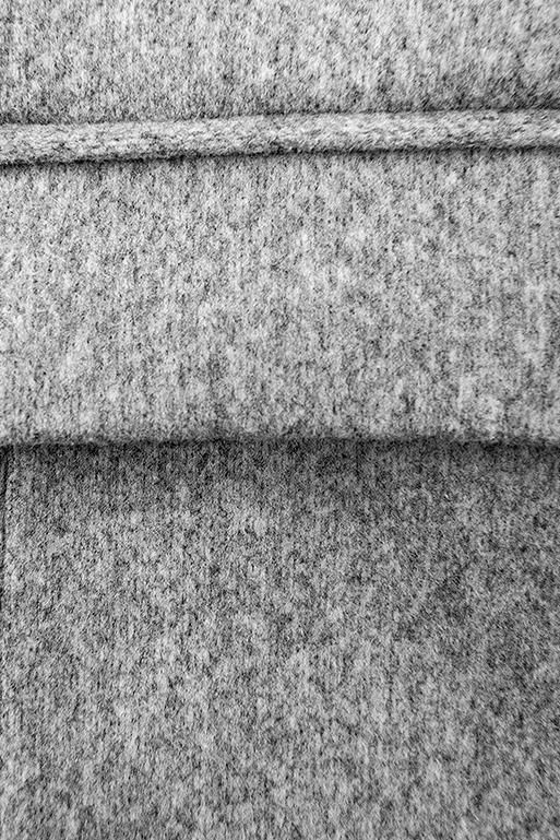 Palton elegant de toamnă gri melanj