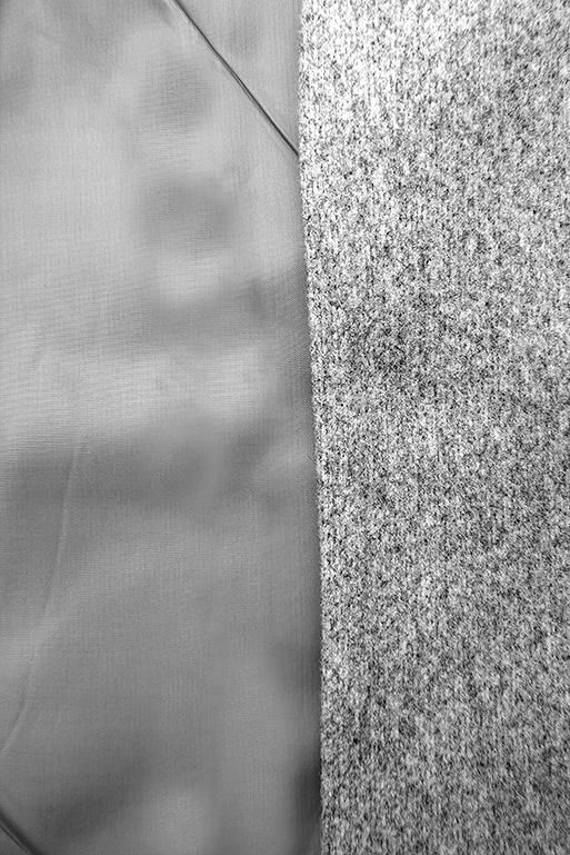 Palton elegant de toamnă gri melanj