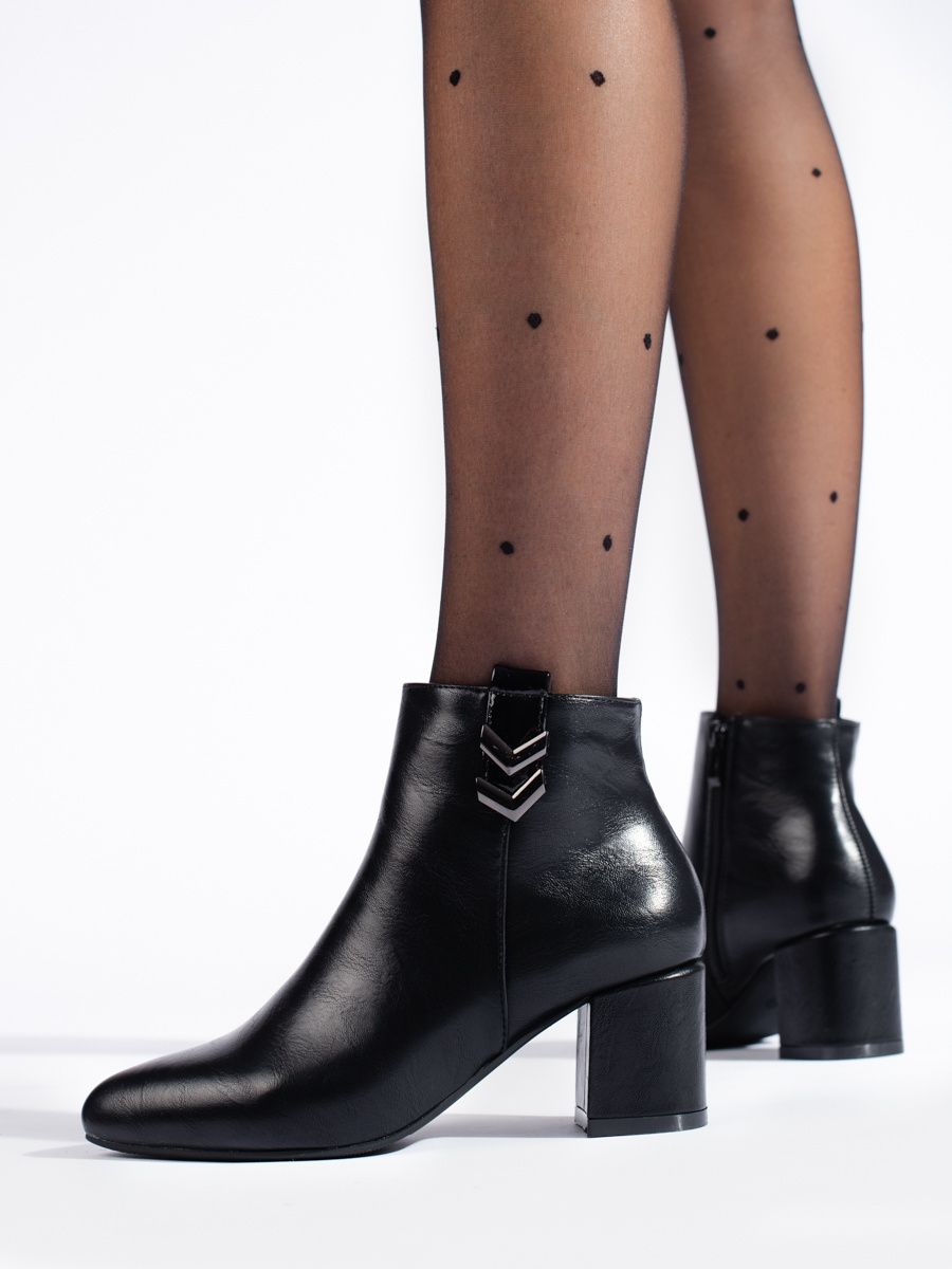 Cizme joase clasice elegante de culoare neagră