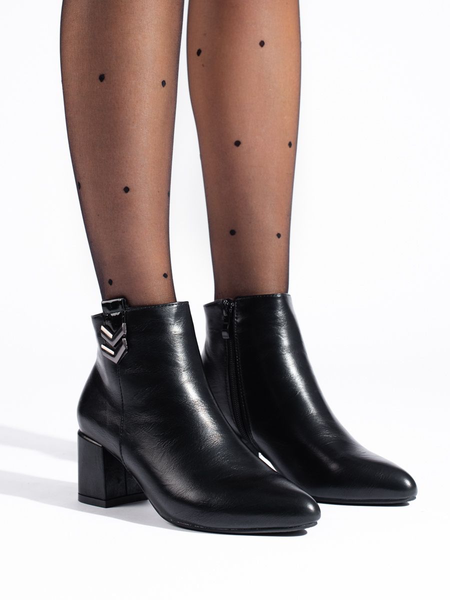 Cizme joase clasice elegante de culoare neagră