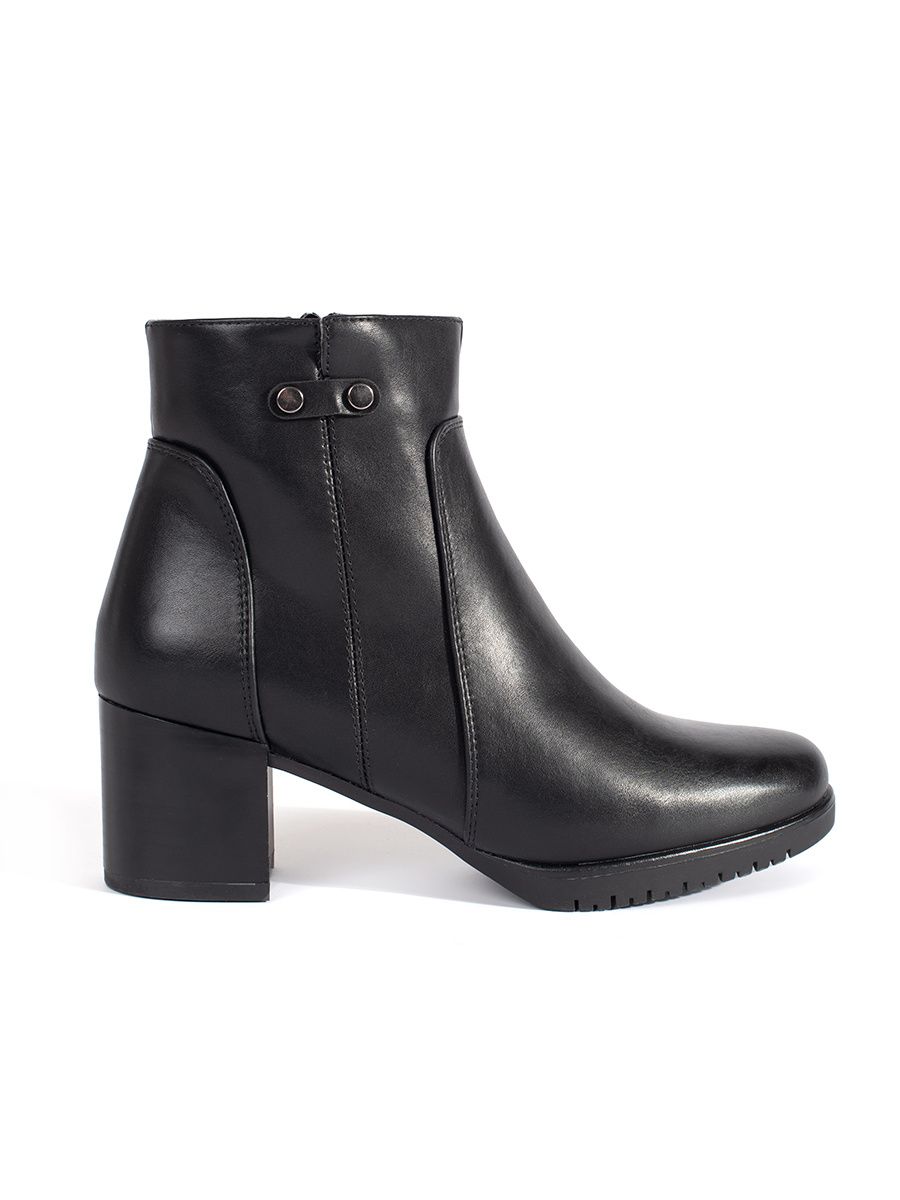 Botine negre cu toc Sergio Leone