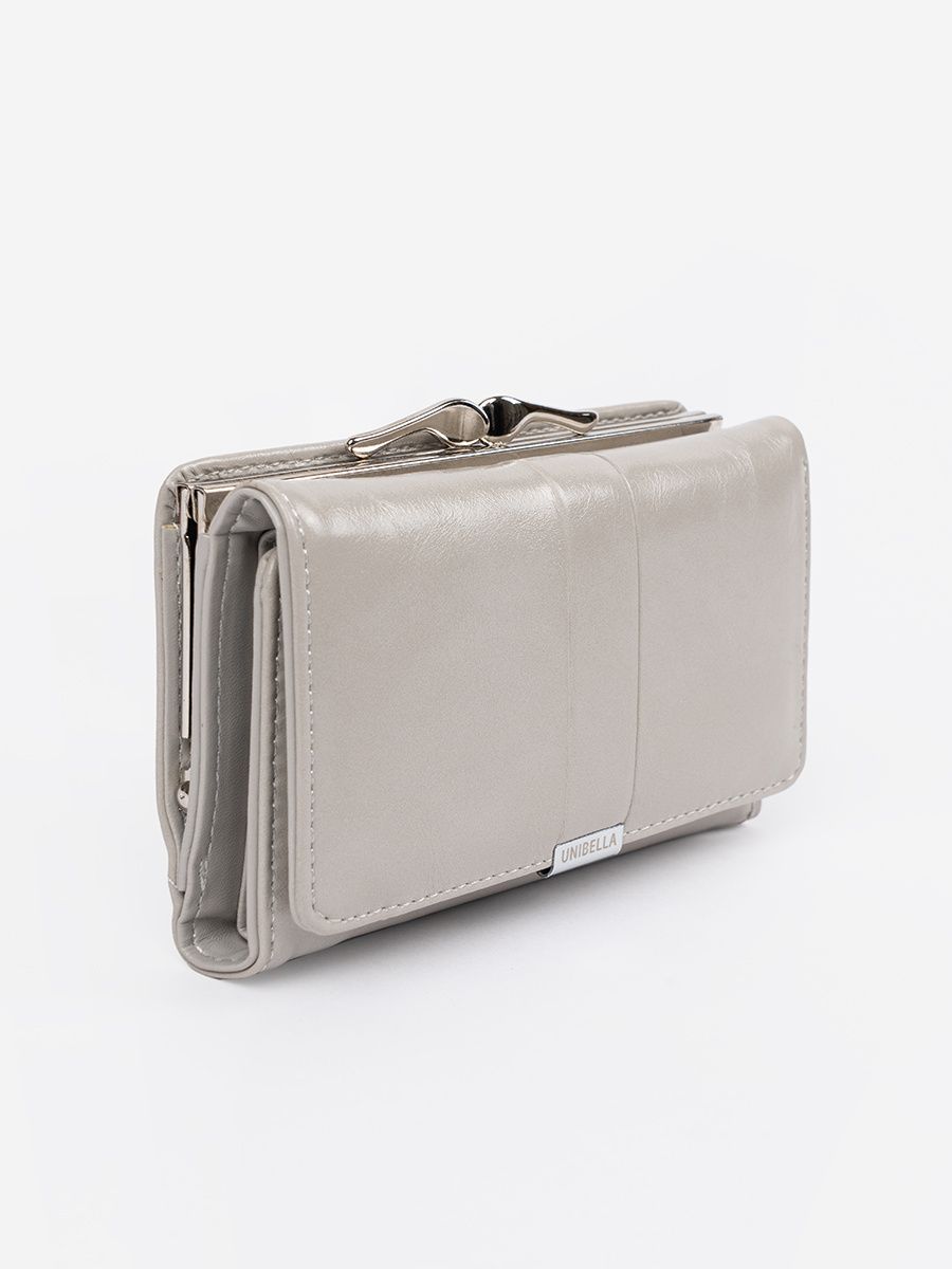 Portofel elegant gri din piele ecologică