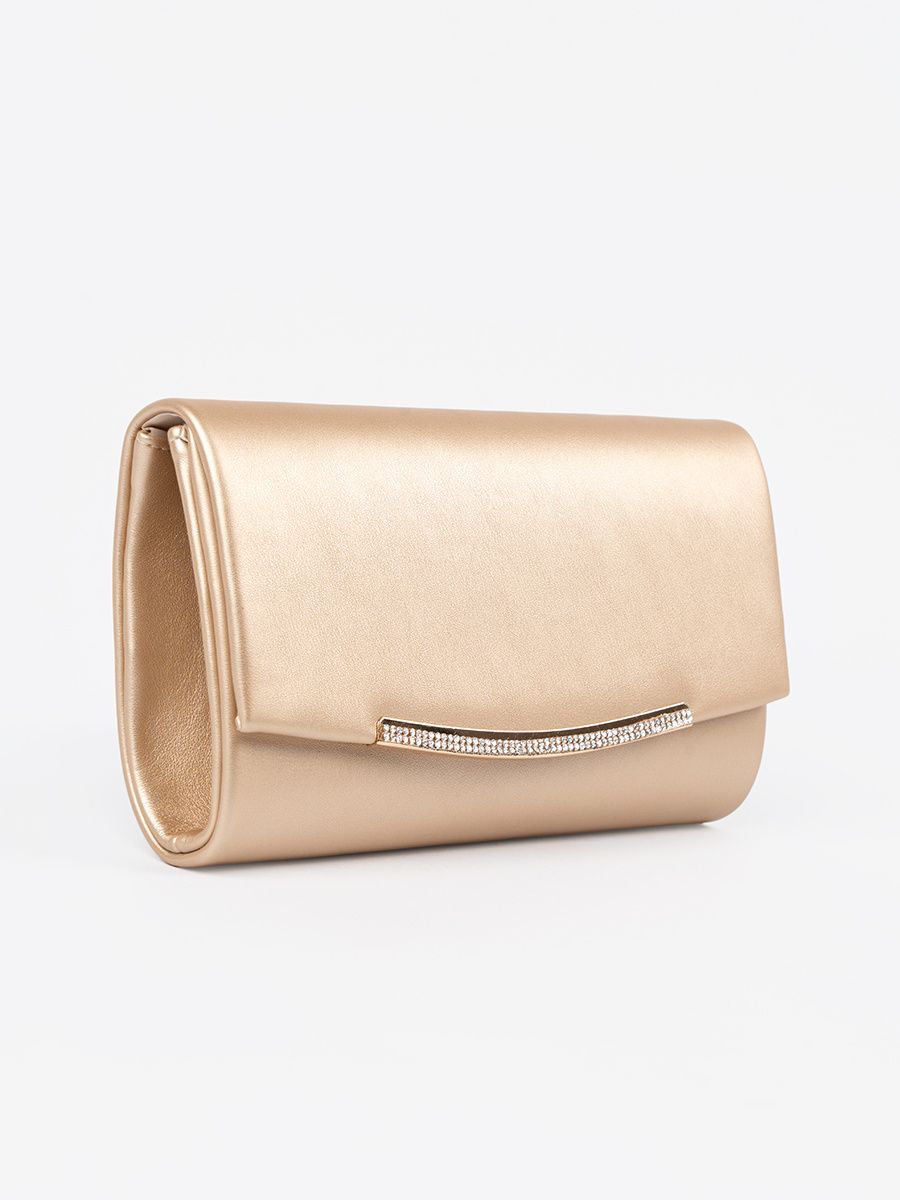 Clutch aurie cu lanț
