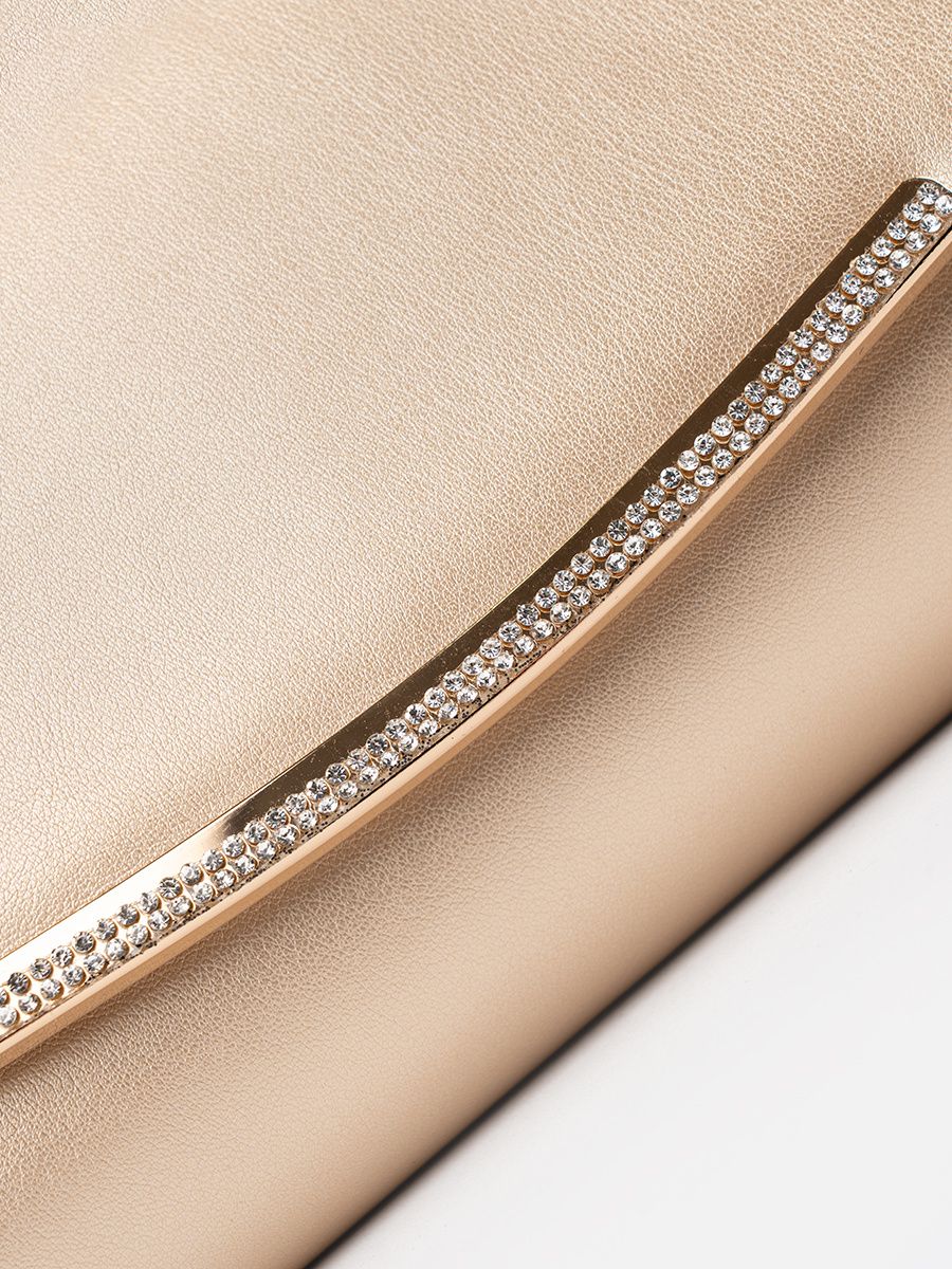 Clutch aurie cu lanț