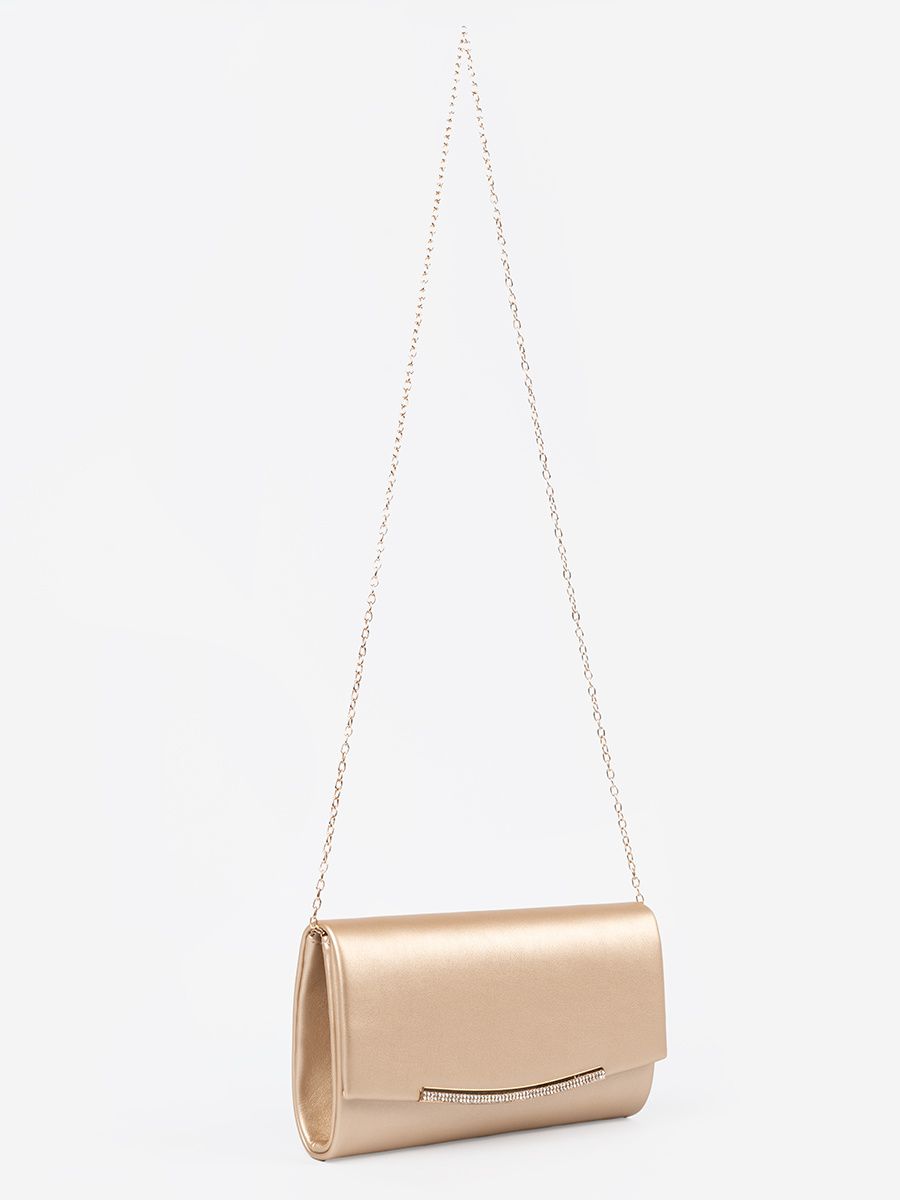 Clutch aurie cu lanț