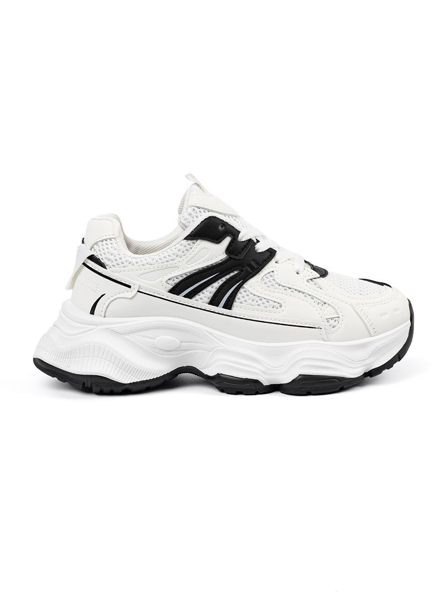 Adidași albi cu talpă groasă