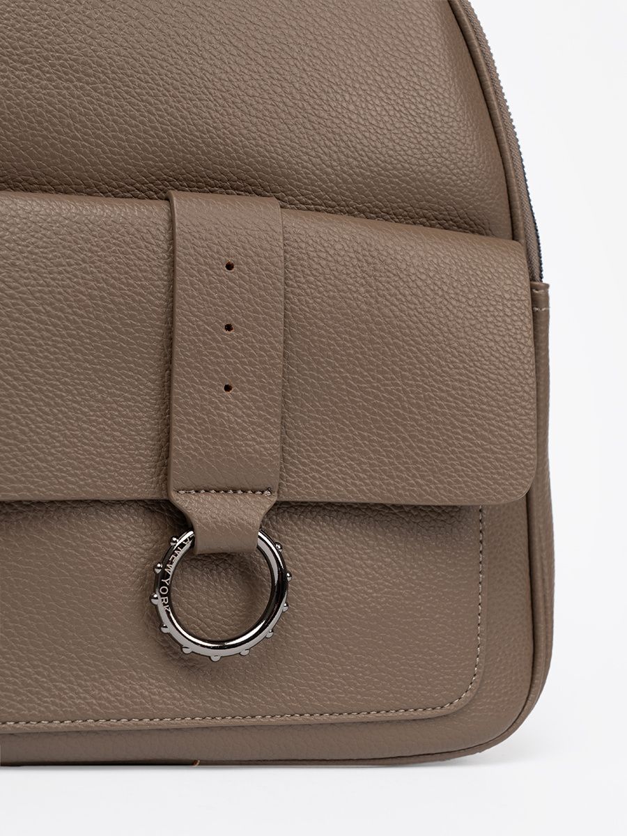 Rucsac elegant bej din piele ecologică