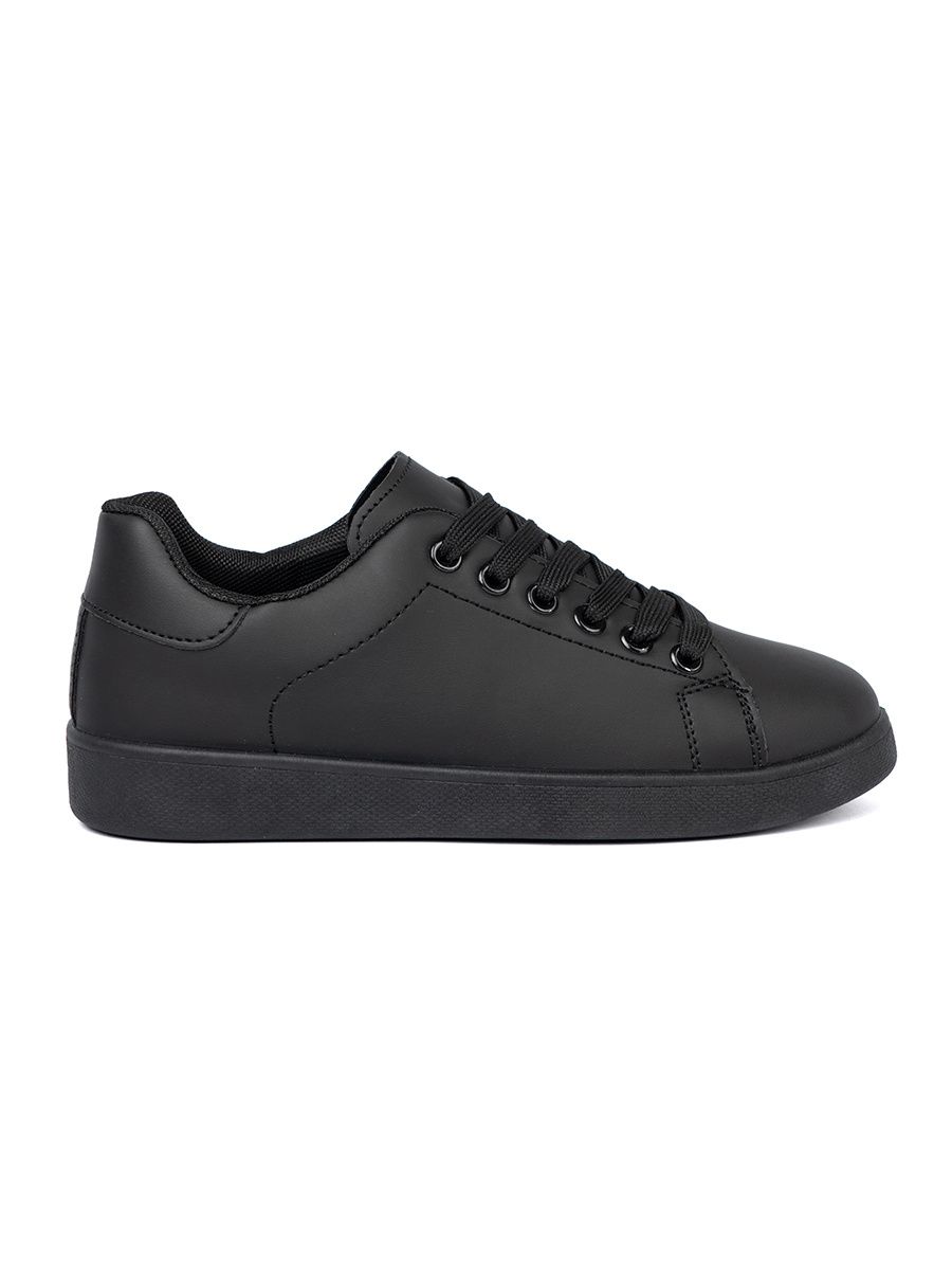 Sneakers negri cu finisaj mat