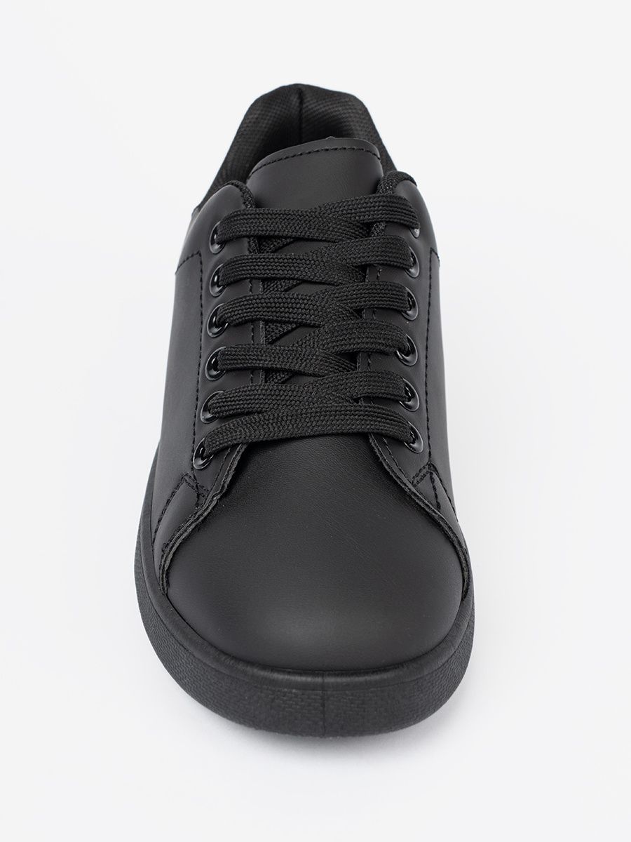 Sneakers negri cu finisaj mat