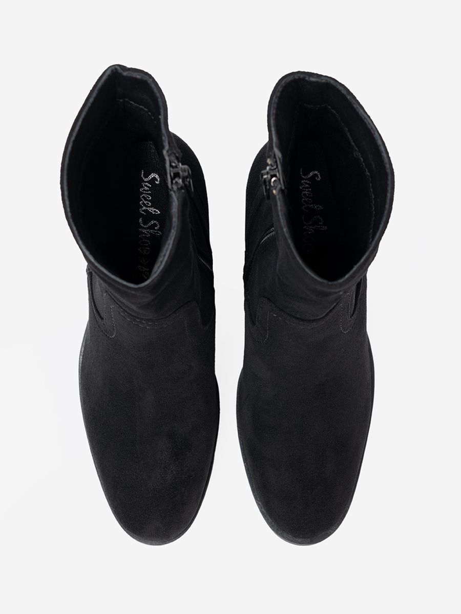 Botine negre cu toc