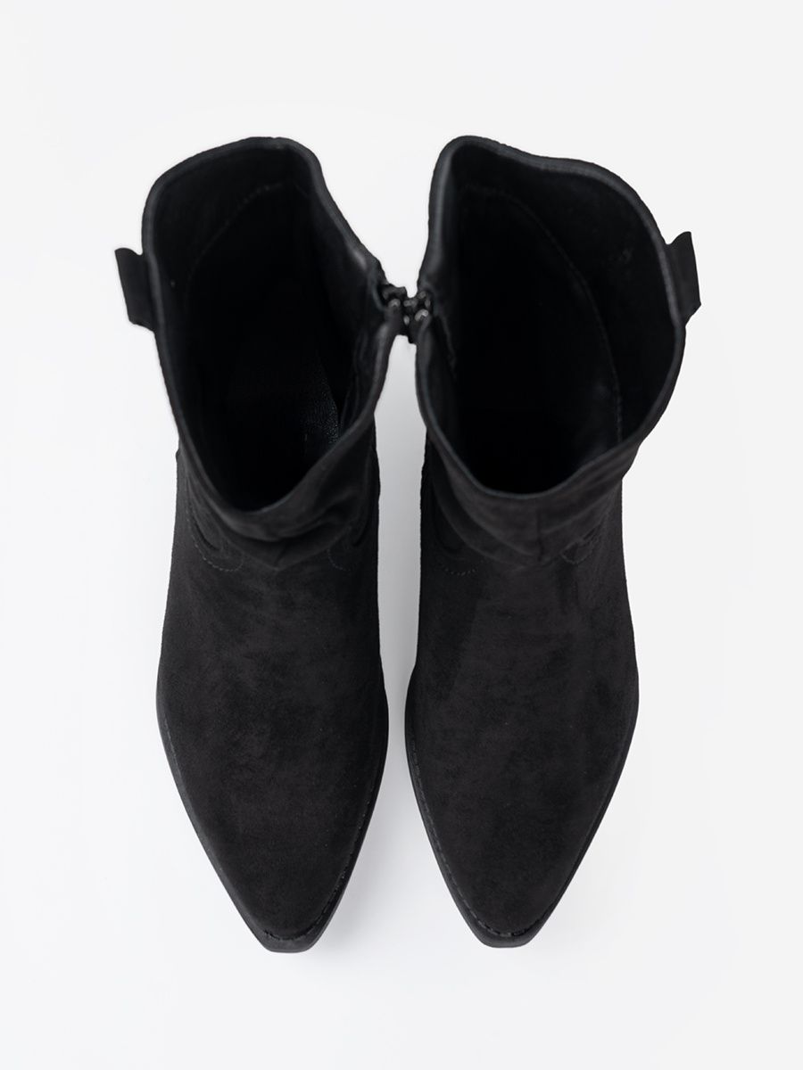 Botine negre cu croi clasic