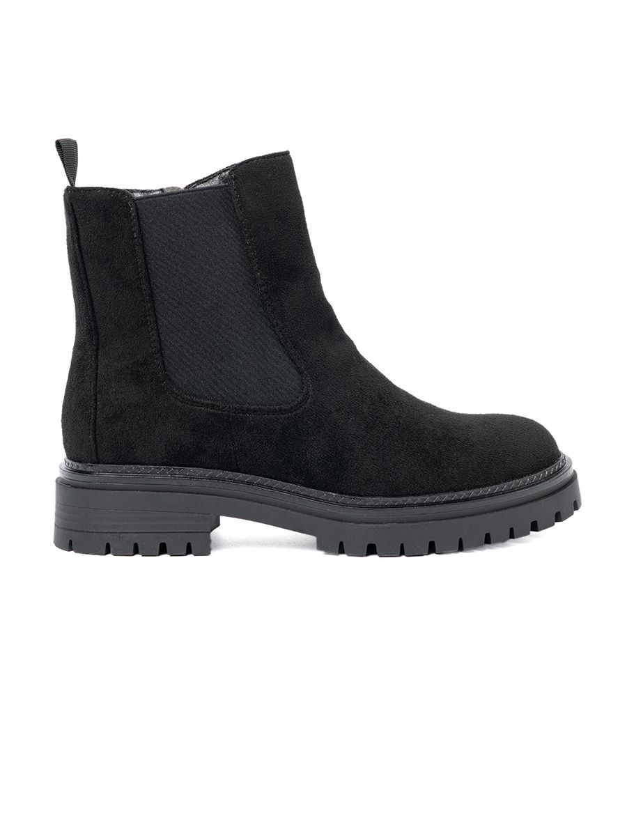 Botine negre clasice cu talpă groasă