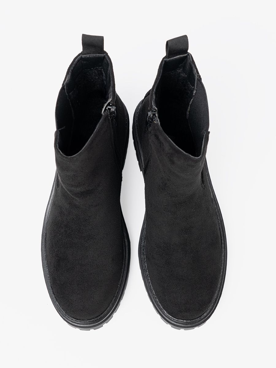 Botine negre clasice cu talpă groasă