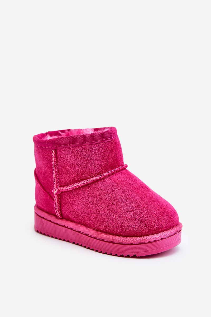 Cizme de zăpadă roz călduroase slip-on