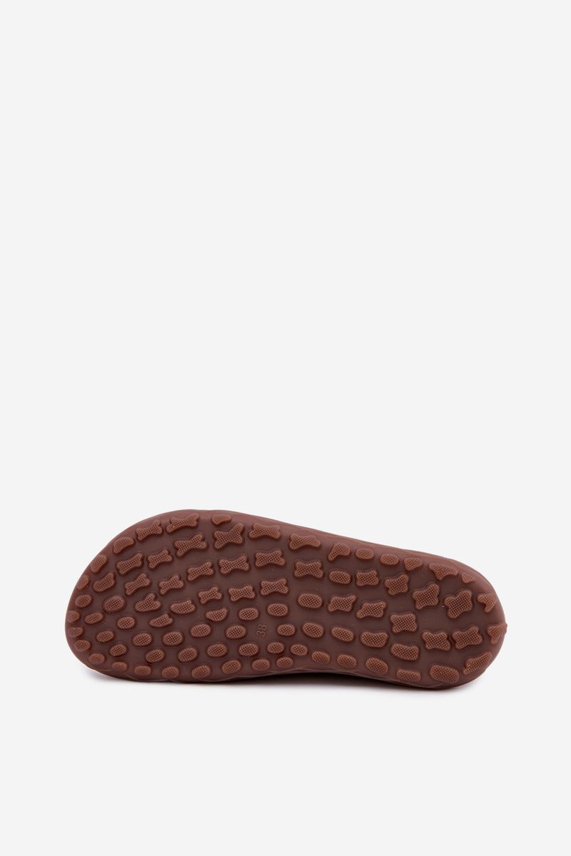 Mocasin barefoot din piele naturală întoarsă, maro