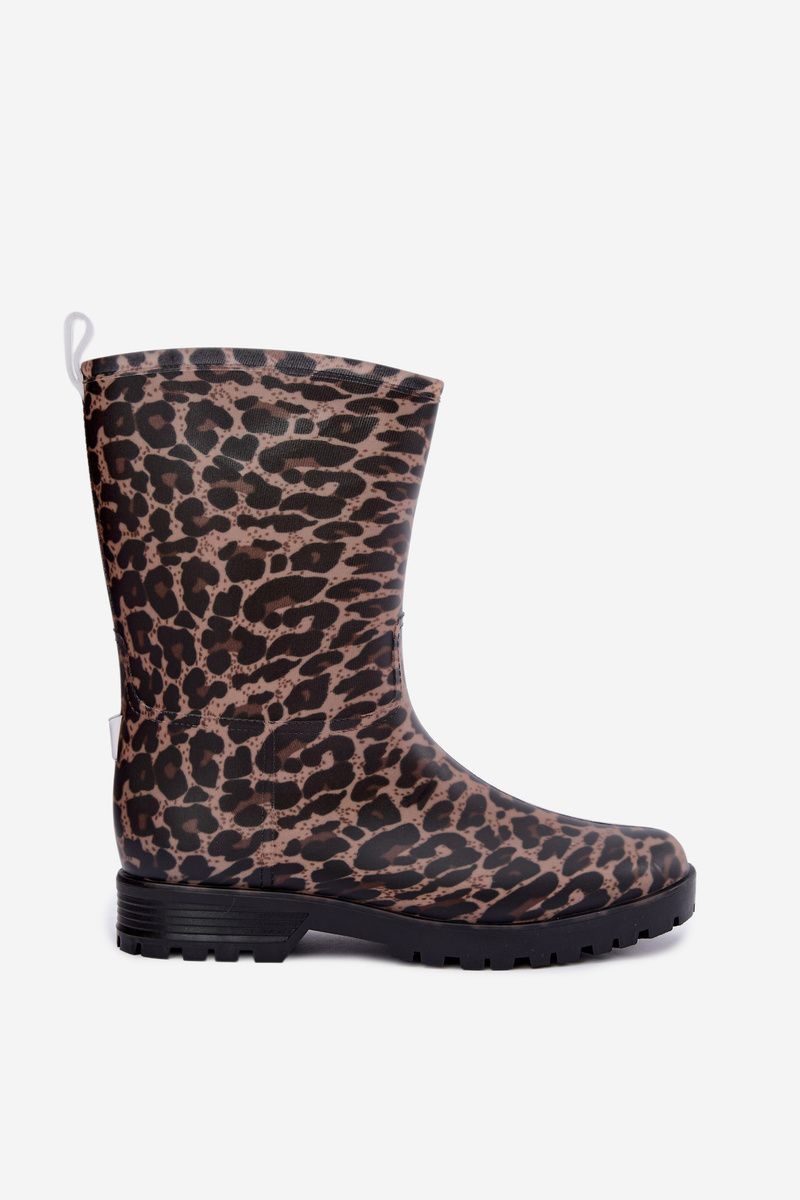 Cizme de cauciuc cu imprimeu animal print