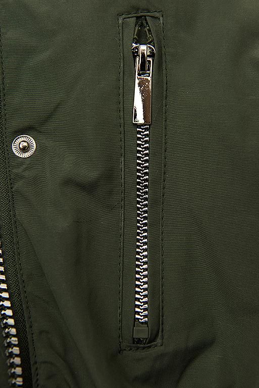 Parka de toamnă/iarnă kaki/alb