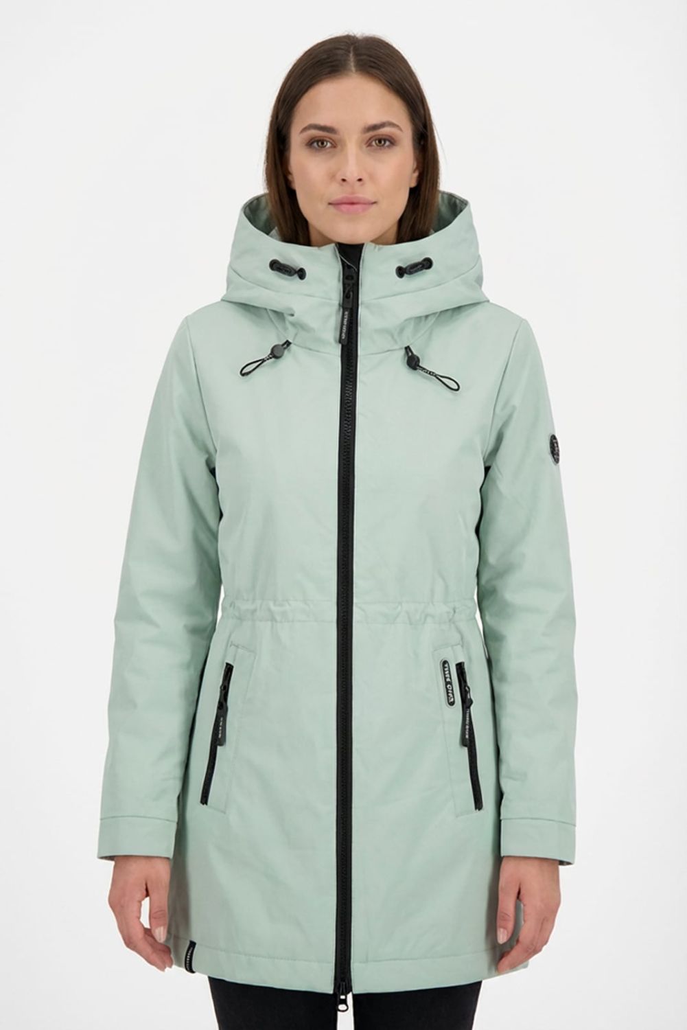 Parka de tranziție pentru damă cu glugă – Mentă