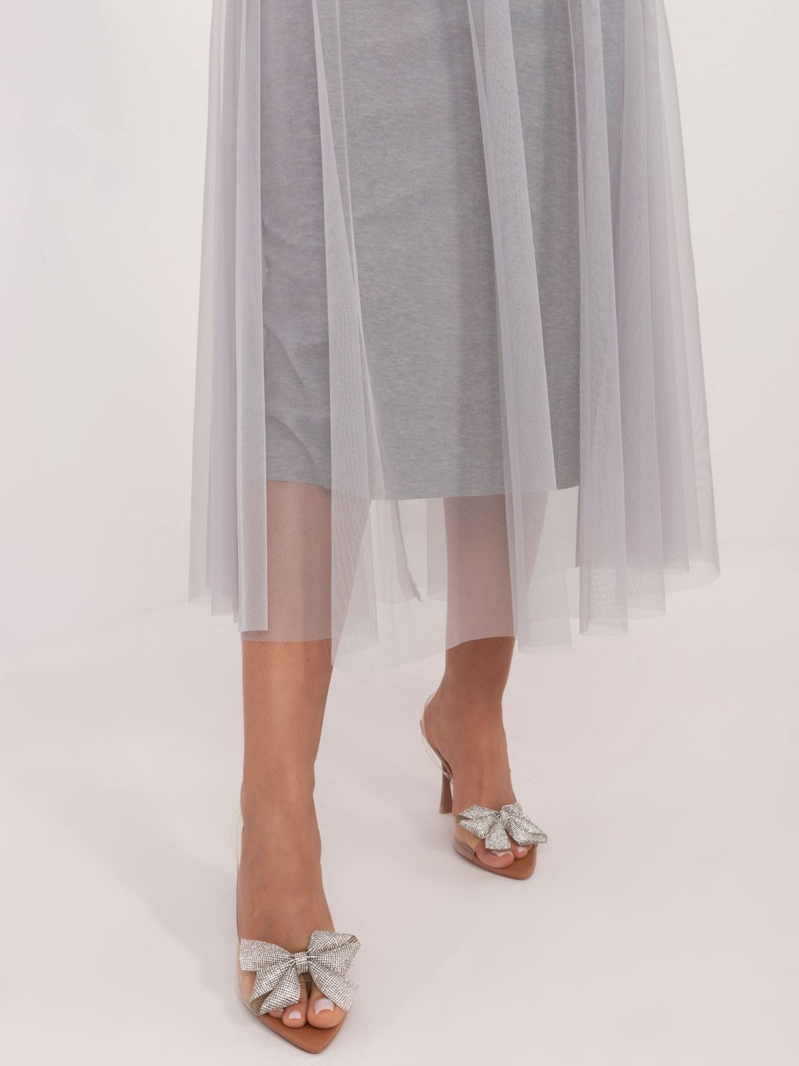 Fustă midi elegantă din tull