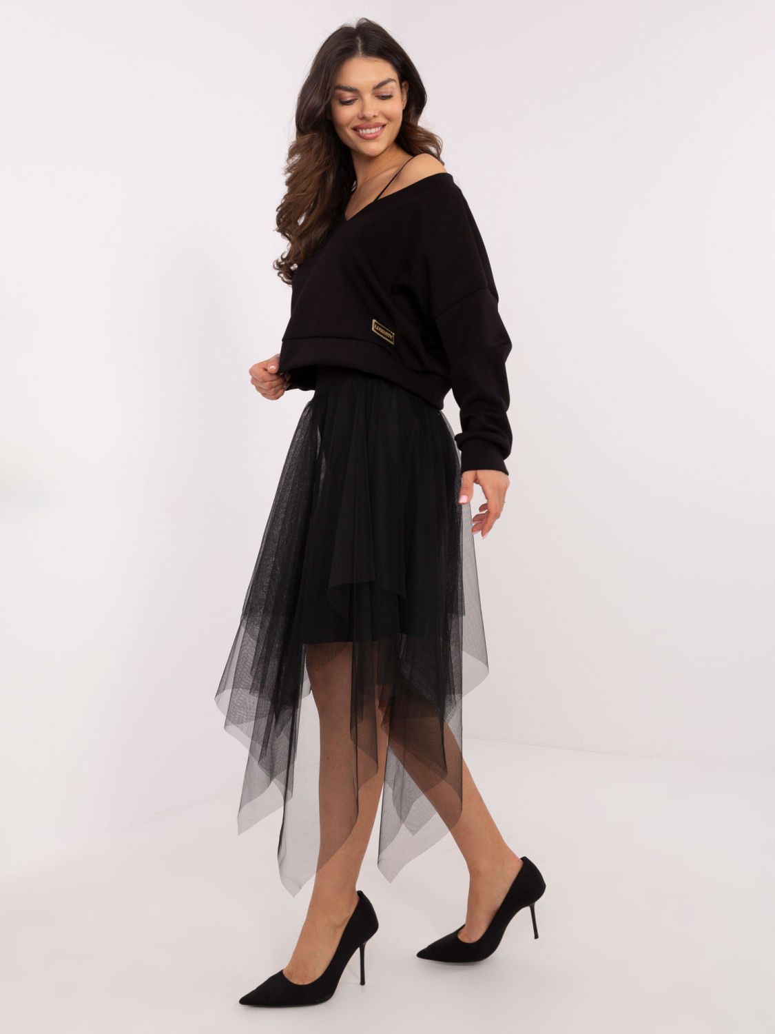Compleu elegant cu mâneci lungi