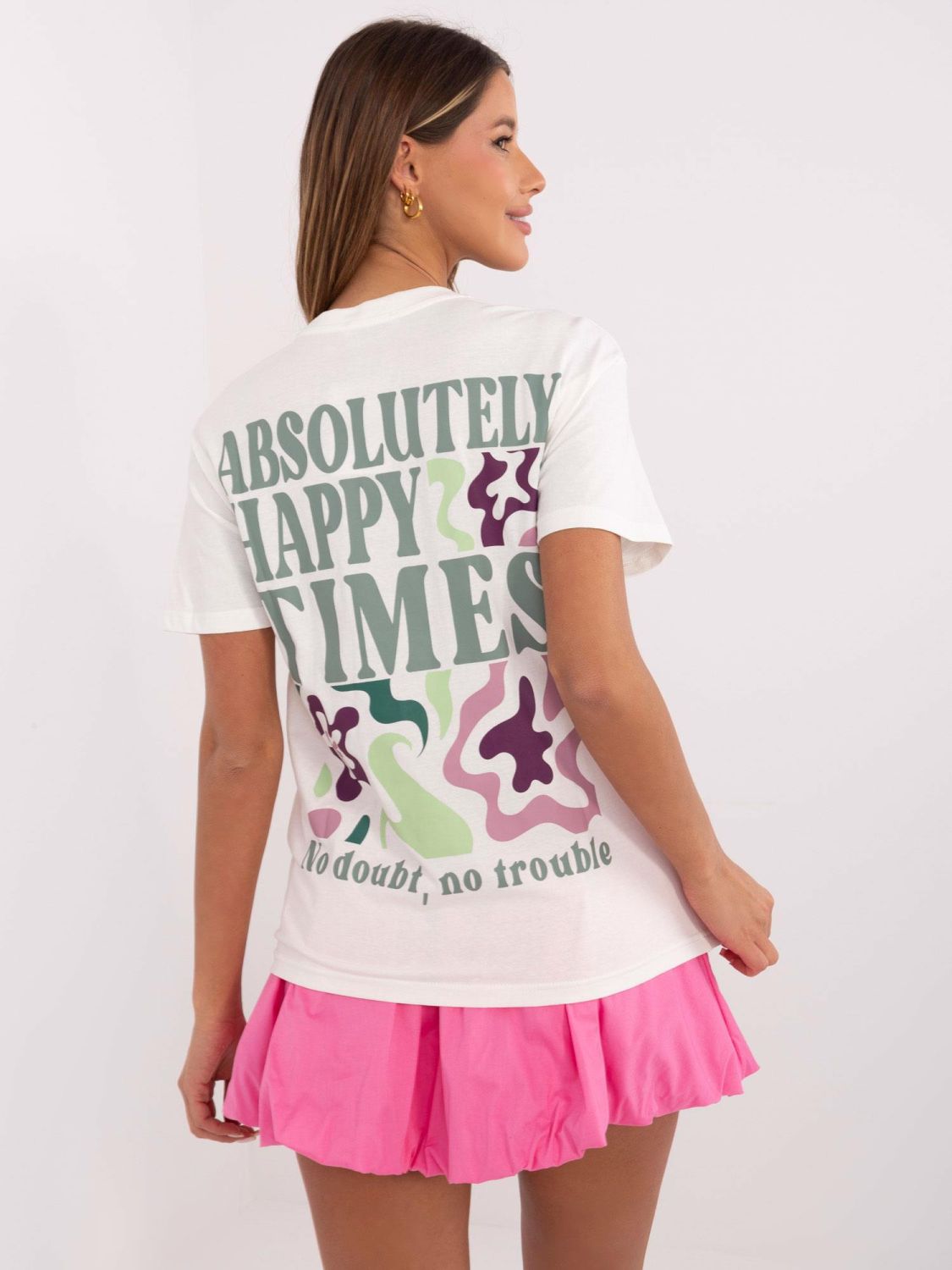 Tricou alb cu inscripție