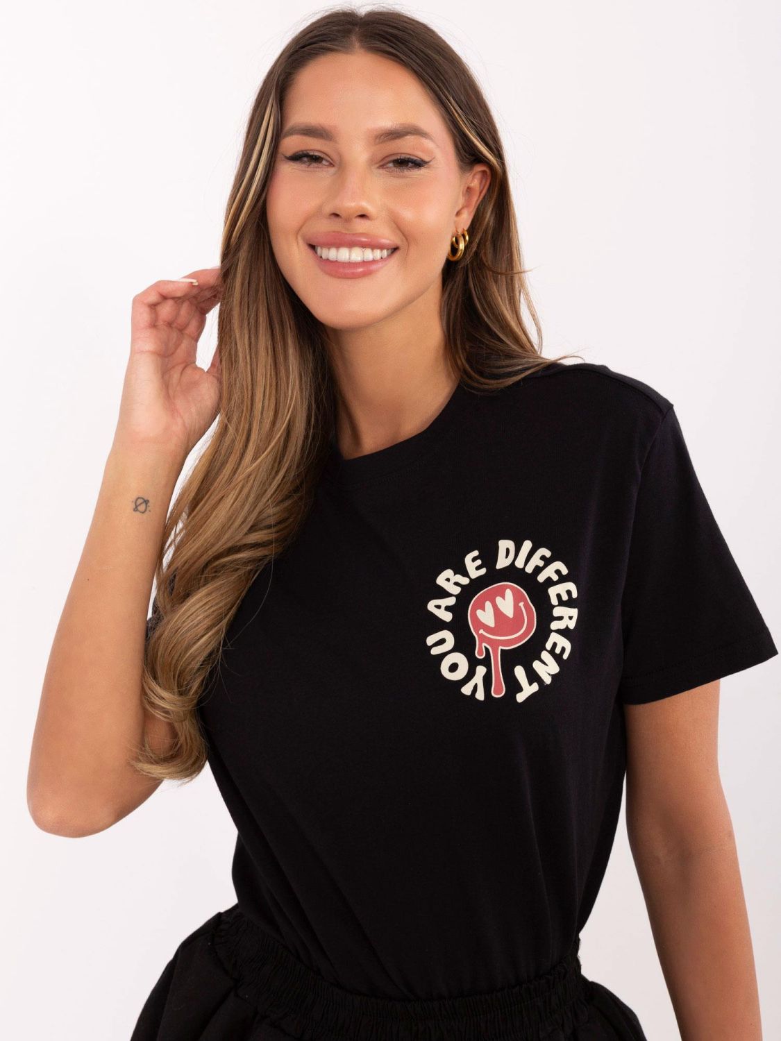 Tricou stilat gri cu mânecă scurtă