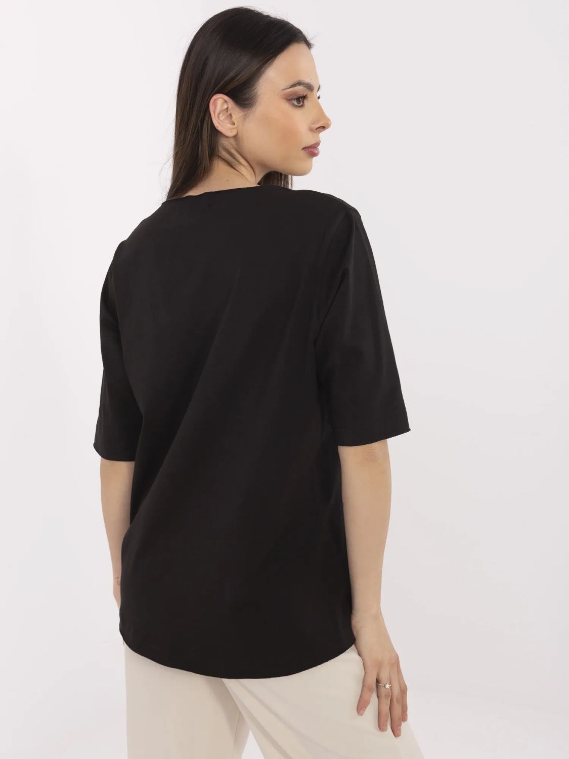 Bluză neagră elegantă
