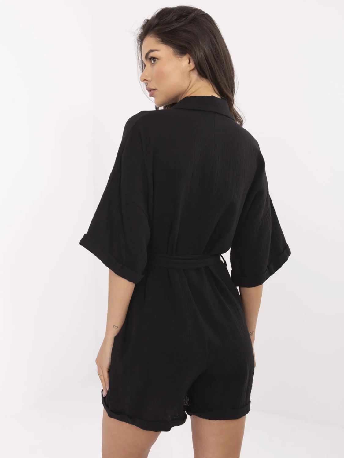 Salopetă neagră elegantă
