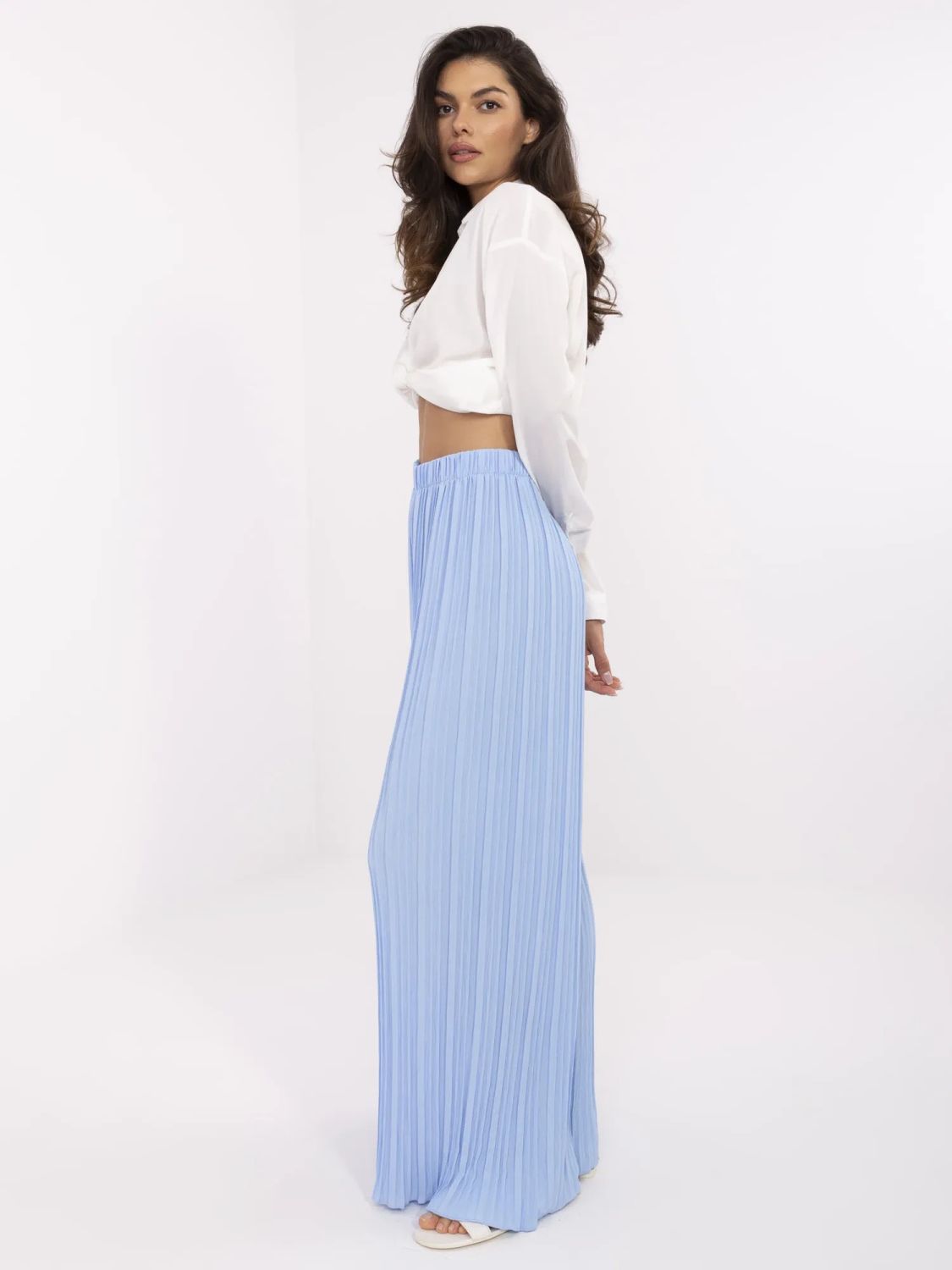 Pantaloni albaștri eleganți