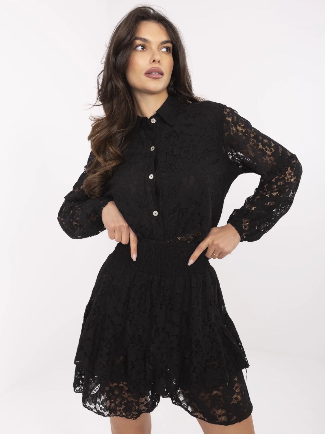 Compleu elegant cu mâneci lungi