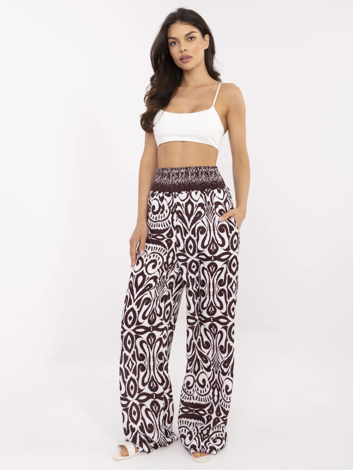 Pantaloni boho maro