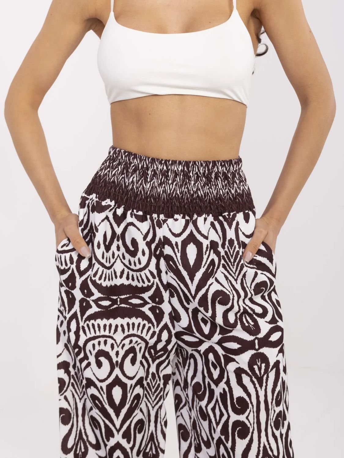 Pantaloni boho maro