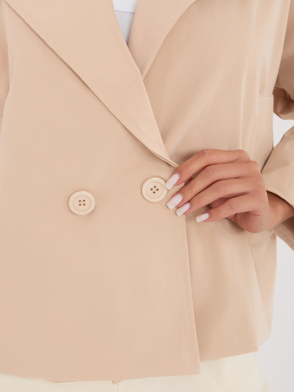 Palton scurt de tranziție, maro