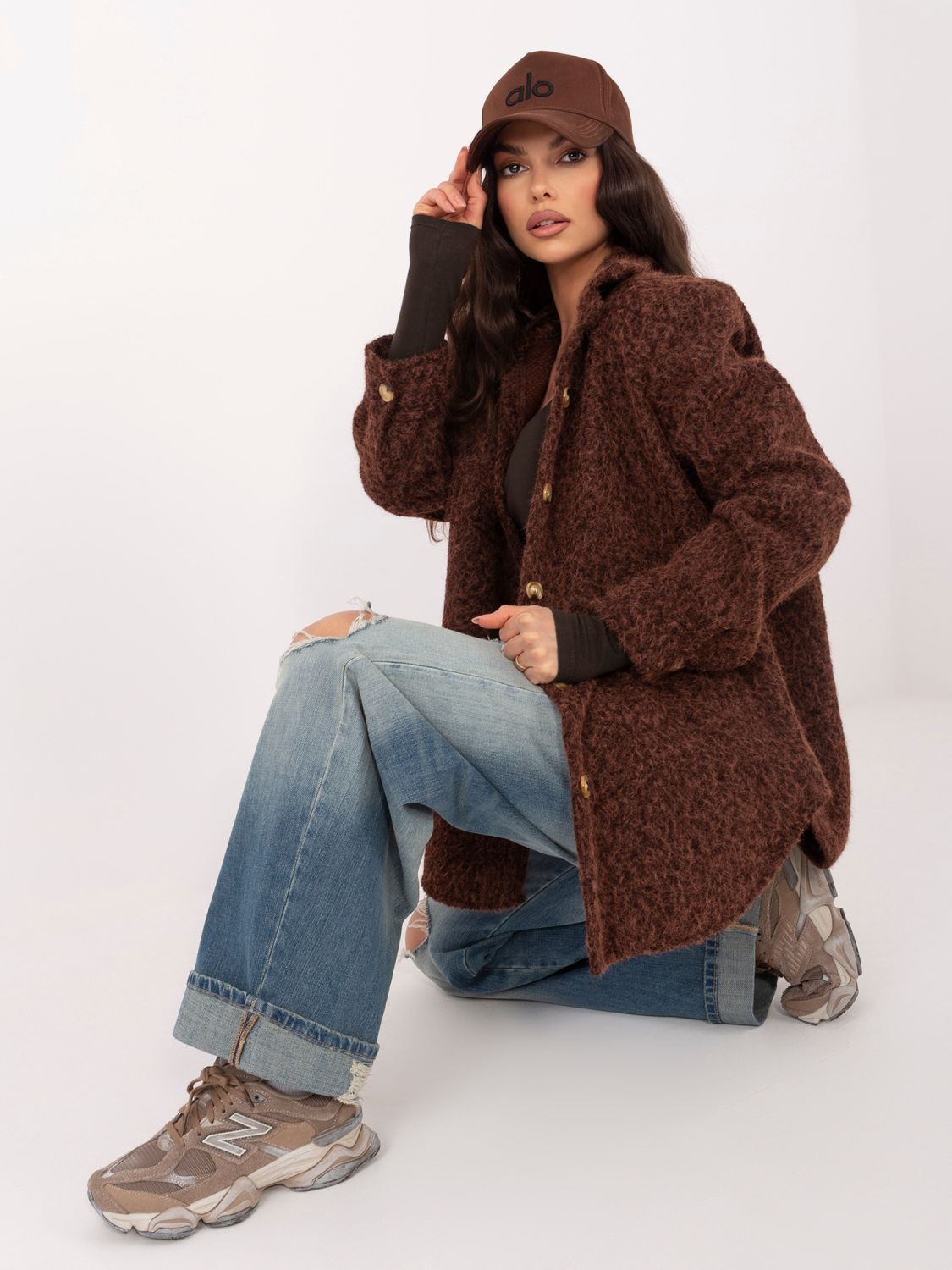 Geacă de tranziție damă, maro închis