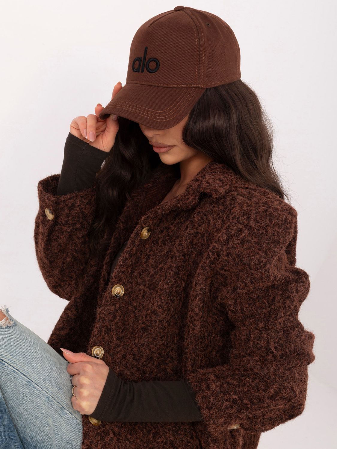 Geacă de tranziție damă, maro închis