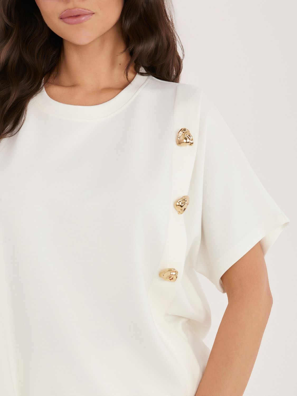 Set elegant bluză și pantaloni ecru