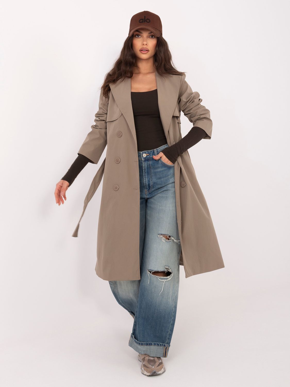 Trenci elegant de tranziție, bej