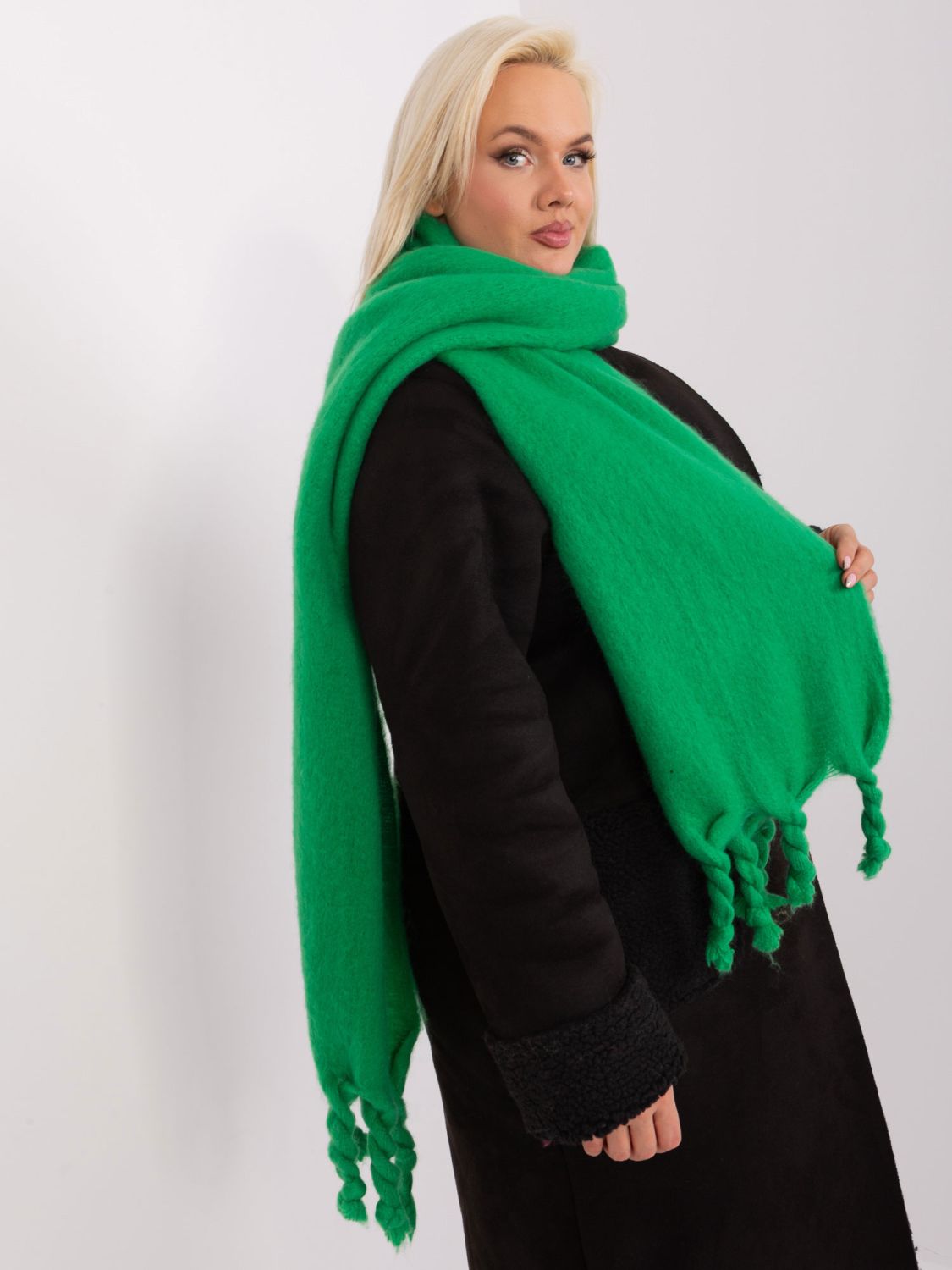Eșarfă verde elegantă