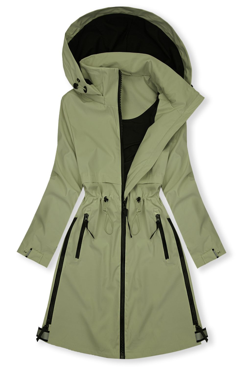 Parca de tranziție pentru damă verde măsliniu