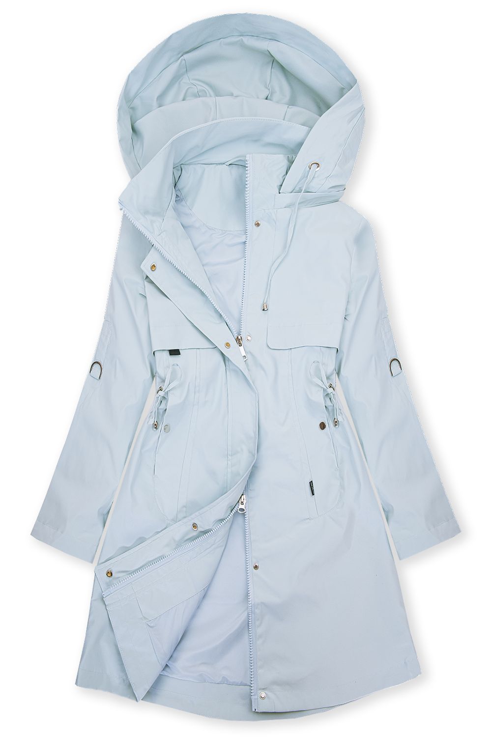 Parka albastru deschis pentru primăvară/toamnă