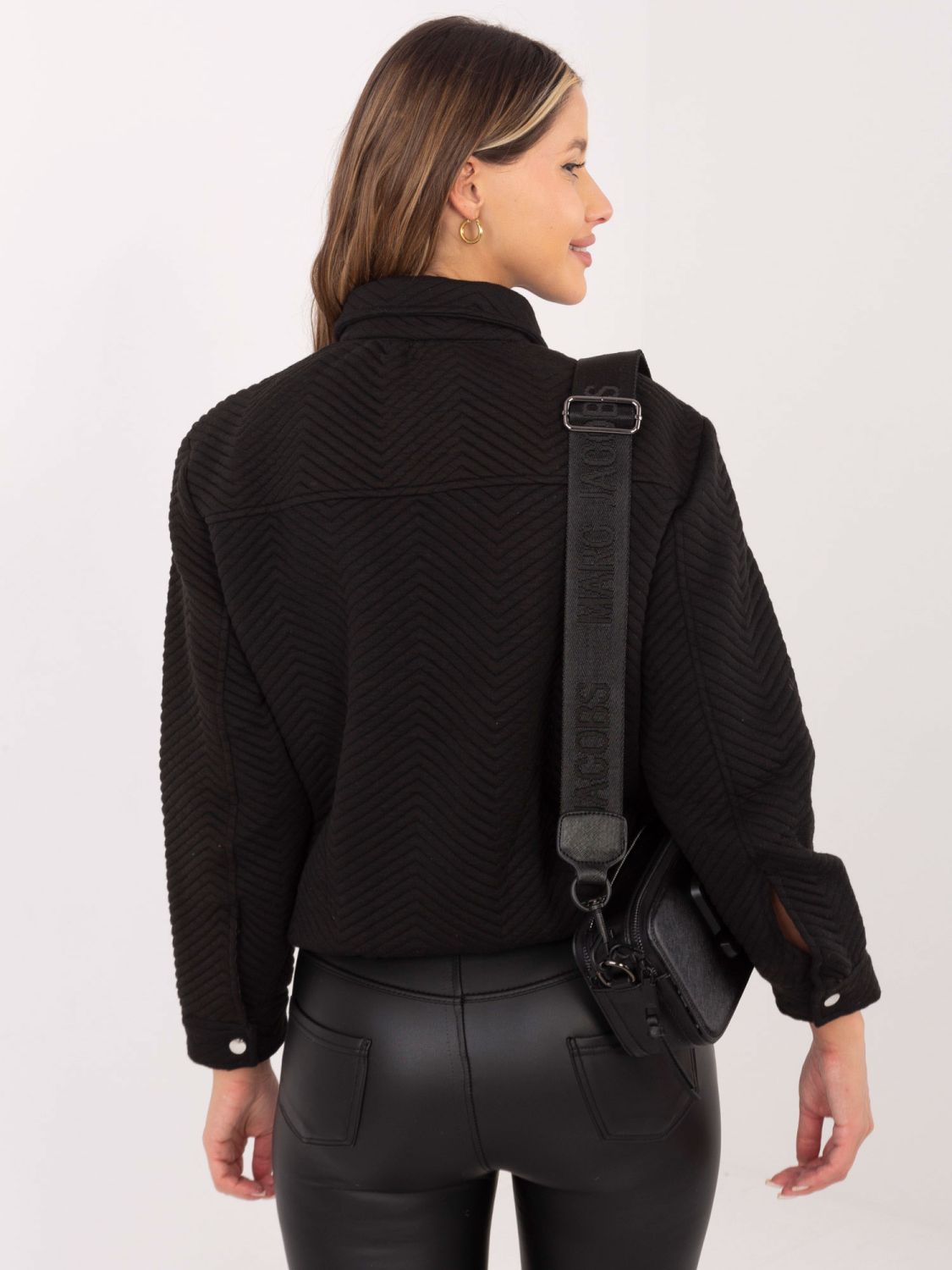 Jachetă de tranziție neagră elegantă