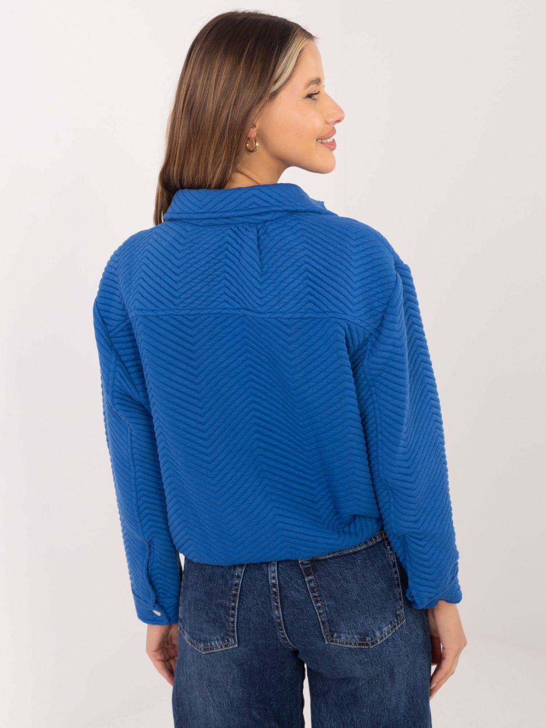 Jachetă de tranziție elegantă în albastru închis