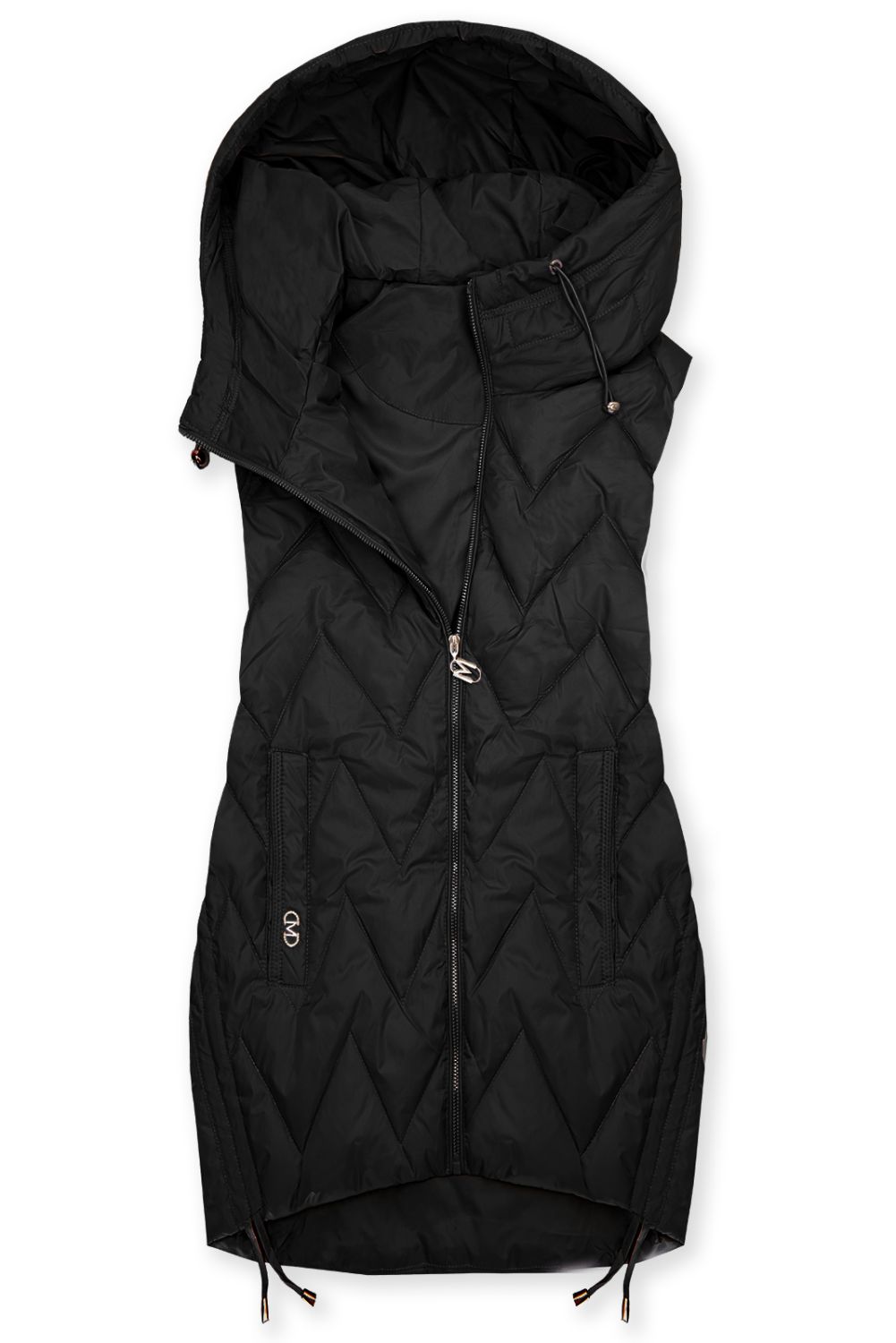 Vestă lungă neagră