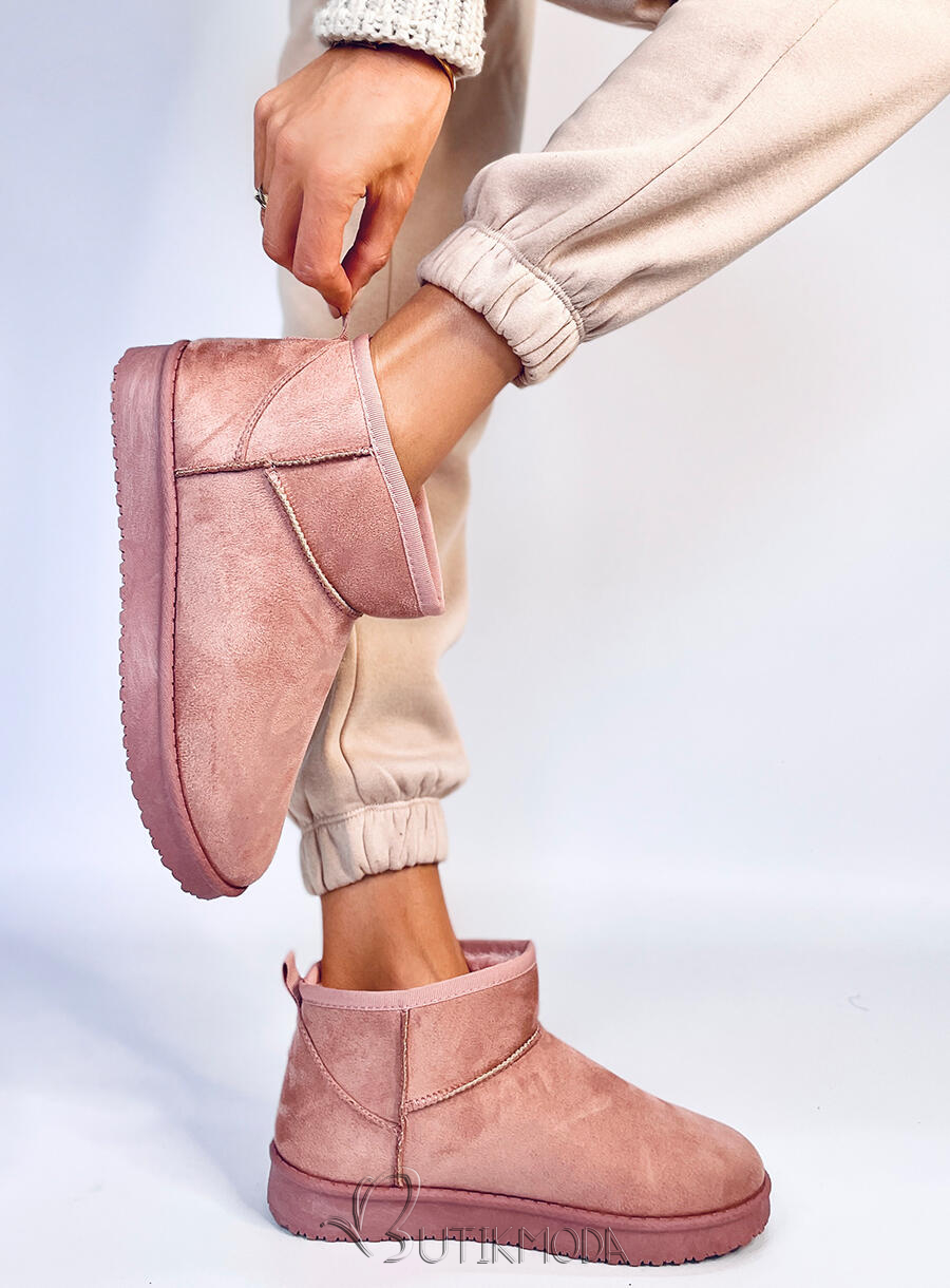 Pantofi de zăpadă de damă joase roz