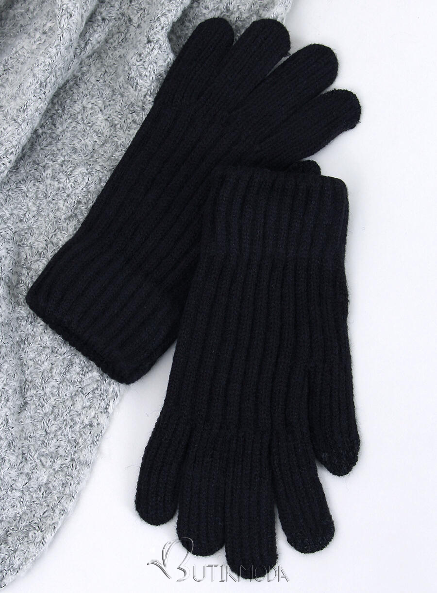 Mănuși de damă călduroase negre