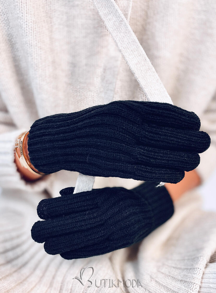 Mănuși de damă călduroase negre