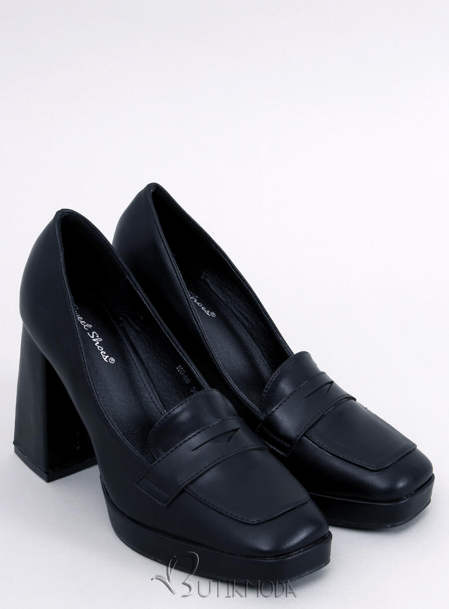 Pantofi eleganți cu toc negri