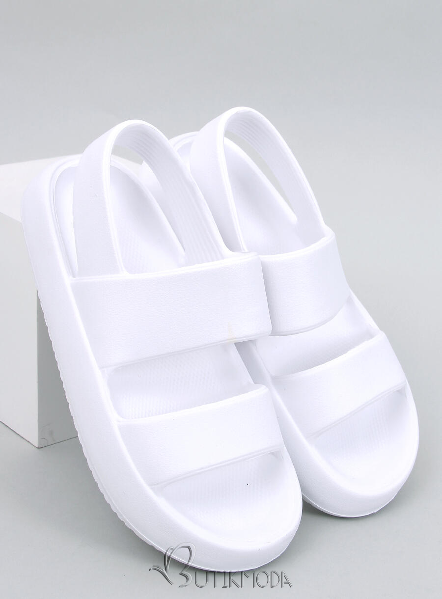 Sandale din spumă albe