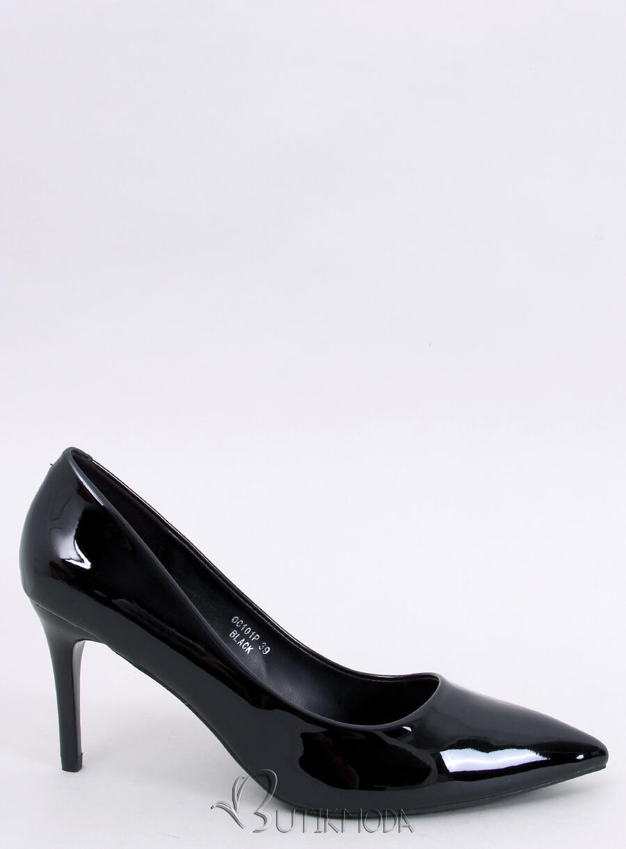 Stiletto lăcuite negre